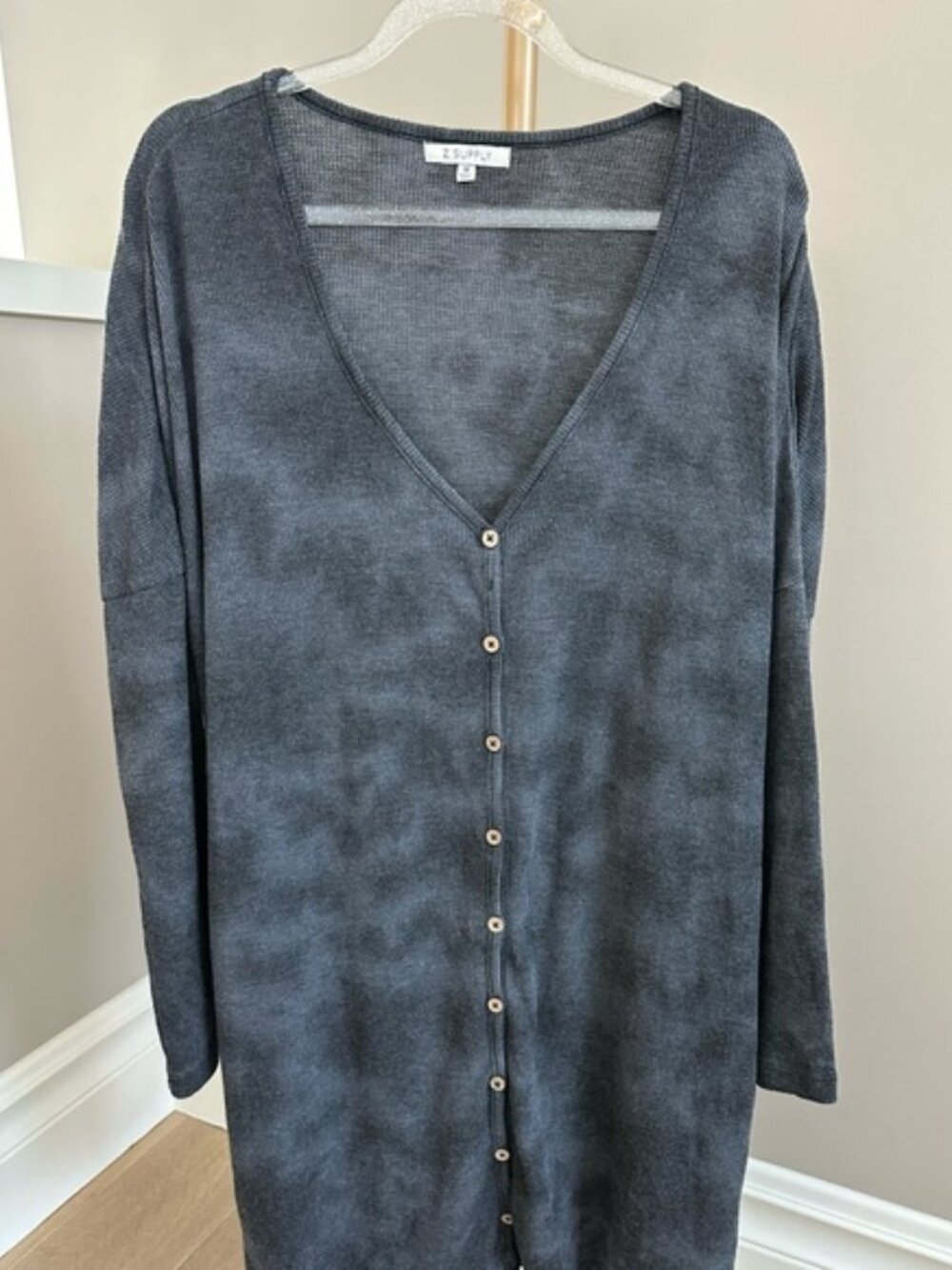 Z Supply Grove Thermal Dress Lounge Sleep Shirt Tie Dye Medium